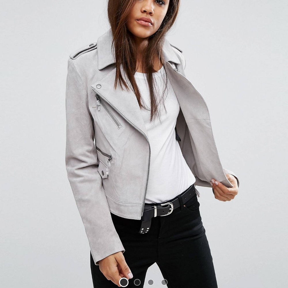 ASOS Tall Suede Biker Jacket